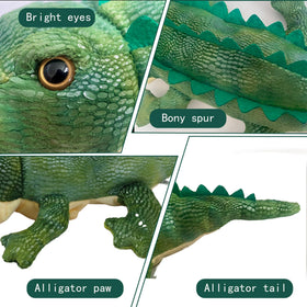 Okegztoa lizard puppet body pattern enhances role-play character variety.