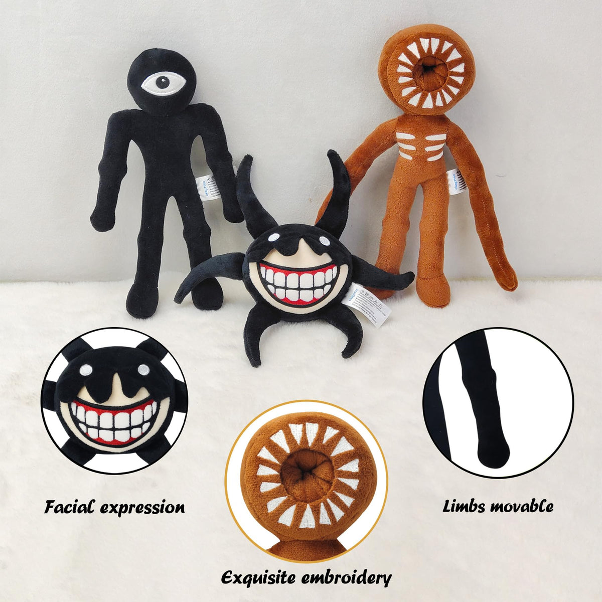 Okegztoa monster plush doll, game-inspired design with snuggly comfort.