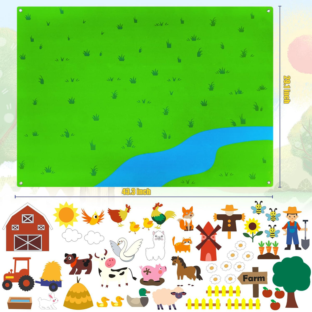 OKGIUGN farmhouse tractor figures help create interactive farm scenes