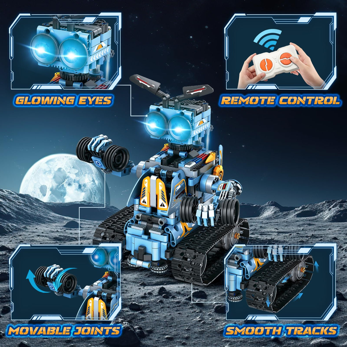 OKKIDY 2.4GHz remote control enables precise responsive commands