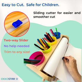 OKKOSTAR paper roll 98 ft long keeps long sessions organized