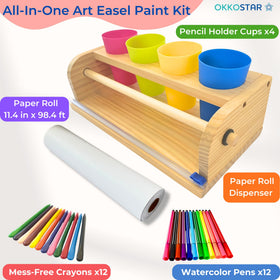 OKKOSTAR pencil cup set for tidy art supplies at a station