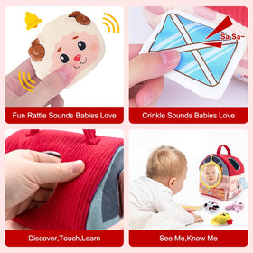OKREVIEW Easter baby toys barn mirror supports self-discovery during play.