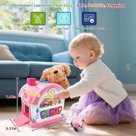 OKREVIEW portable activity cube with top handle for travel.