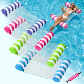 OKSUWATER 4in1 Water Hammock blue provides cooling pool lounging and comfort.