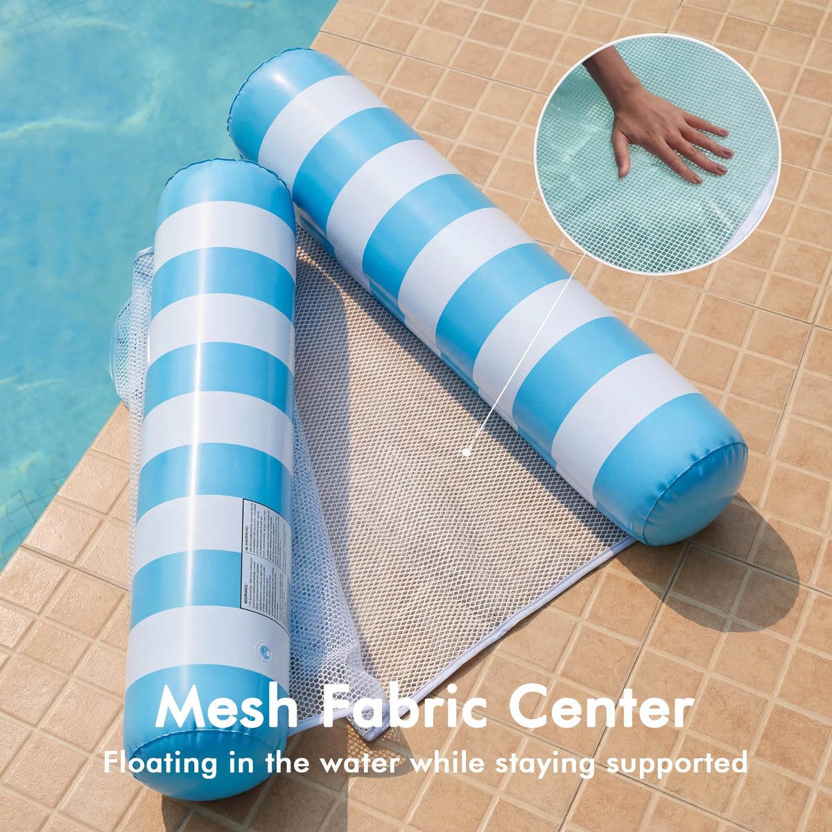 OKSUWATER 4in1 Water Hammock footrest enhances leg comfort while you relax.