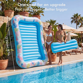 OKSUWATER blue XL headrest removable supports neck comfort during lounging.