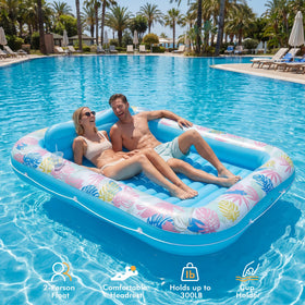 OKSUWATER blue XL ribbed air cushion base enhances stability and comfort.