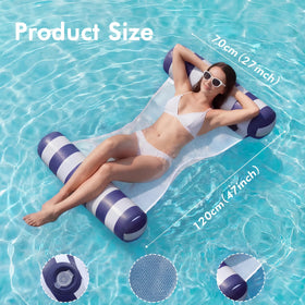 OKSUWATER colorful floats provide stable seating for lounging, drifting, or relaxing.
