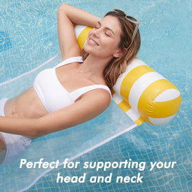 OKSUWATER 4-in-1 float designed for pool parties, lakes, and beaches.