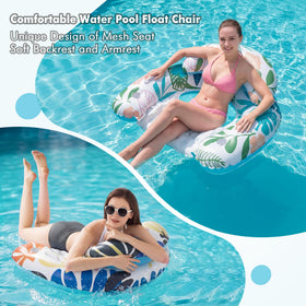 OKSUWATER quick-inflate nozzle for fast setup and deflation.