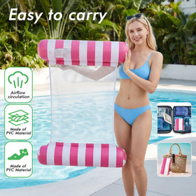 OKSUWATER portable floats fold small for easy storage and travel.