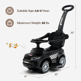 OLAKIDS 4 in 1 ride-on dark lights music horn: interactive features for play