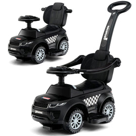 OLAKIDS 4 in 1 ride-on dark overview: sturdy, kid-friendly design for growing toddlers