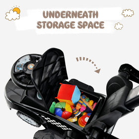 OLAKIDS 4 in 1 ride-on dark removable guardrails: safe transitions between modes