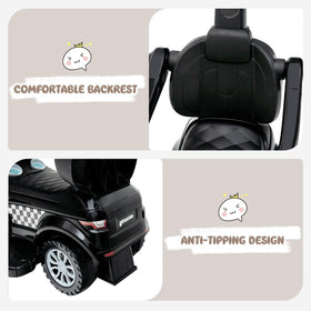 OLAKIDS 4 in 1 ride-on dark under-seat storage: extra space for snacks and toys