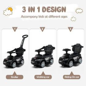 OLAKIDS 4 in 1 ride-on dark walking mode: smooth glide for toddlers