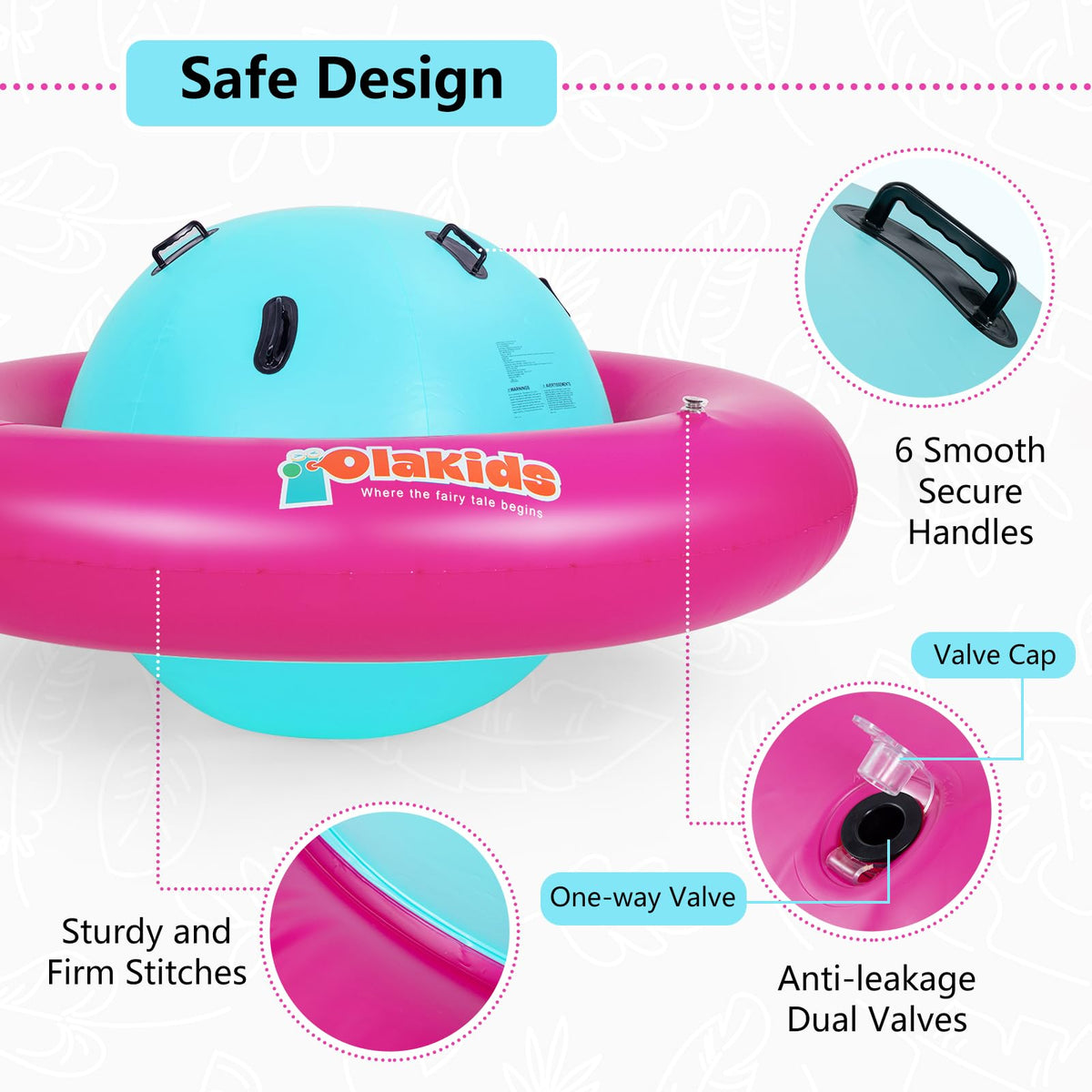 OLAKIDS giant roll and play seesaw action captures active, social fun.