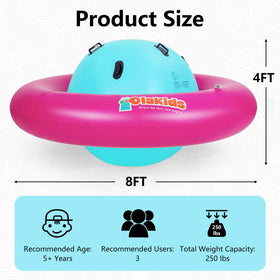 OLAKIDS quick set up with dual air valves enables fast inflation.