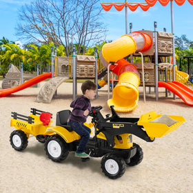 Olakids ride-on excavator compact dimensions support easy storage