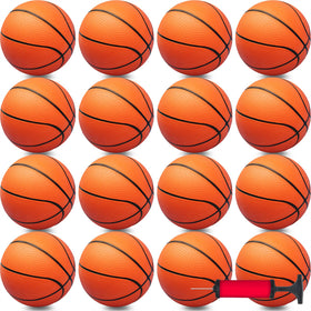 Oleitodh 30Pcs 7-Inch mini basketballs bulk with pump for quick setup and play