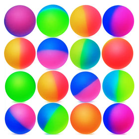 Oleitodh 30pc jumbo bouncy balls in mixed colors for group play