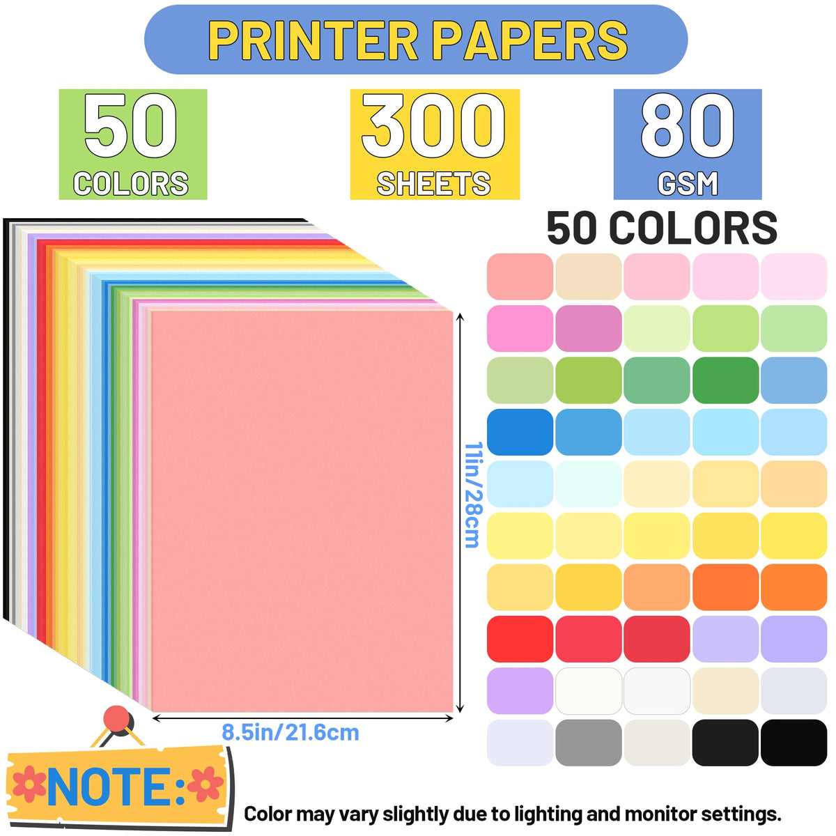 Oleitodh 80gsm heavy-duty paper for sturdy folds and clean cuts