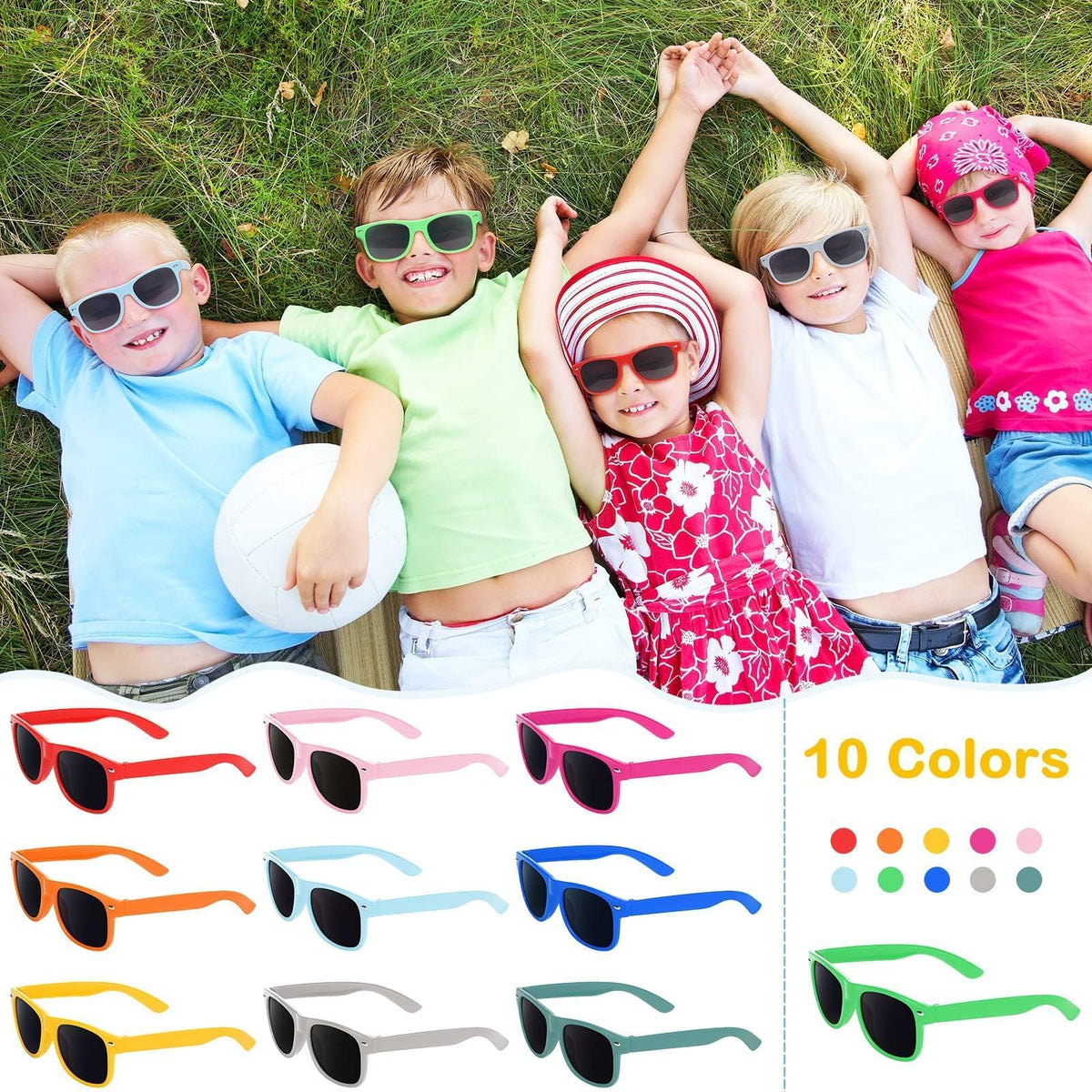 Oleitodh 80s style kids sunglasses for playful retro vibes