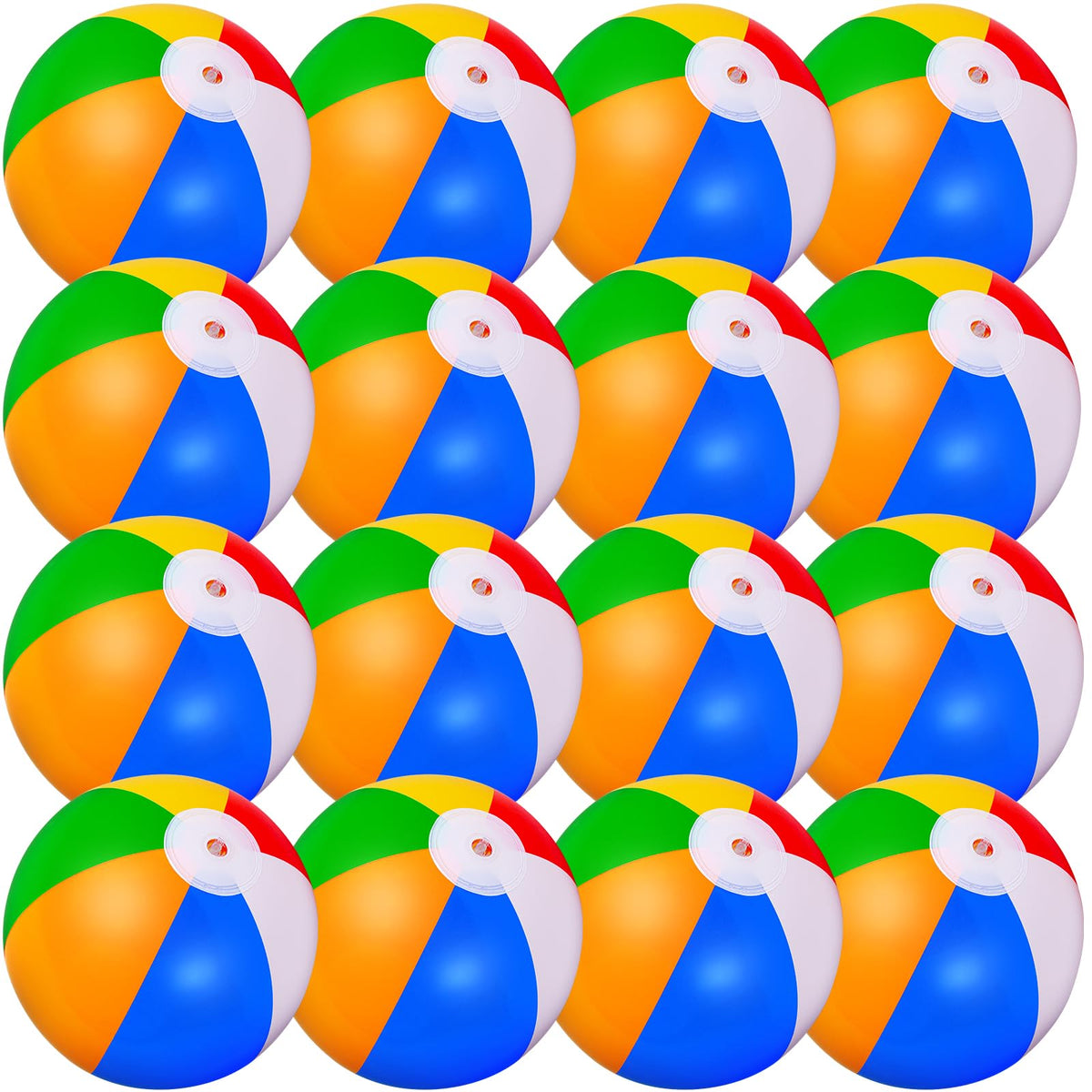 Oleitodh 30-pack jumbo beach ball inflated to 20 inches for group play