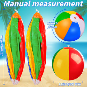 Oleitodh rainbow beach ball with six colors for vibrant outdoor games