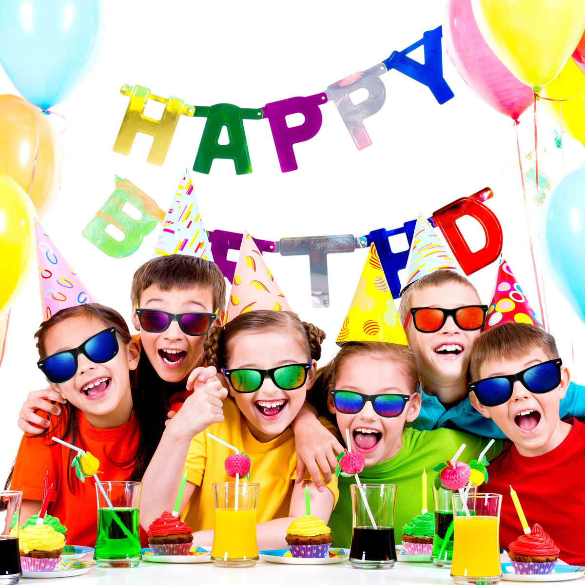 Oleitodh birthday party sunglasses kids ready to gift and wear