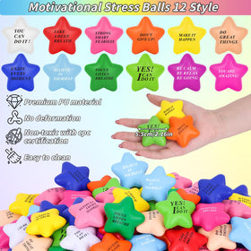 Oleitodh 2-inch squeeze ball with motivating quotes to brighten study sessions.