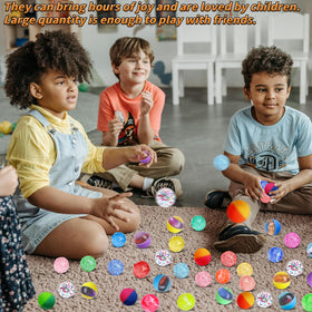 Oleitodh transparent-star bouncy balls showcase luminous, see-through appeal.