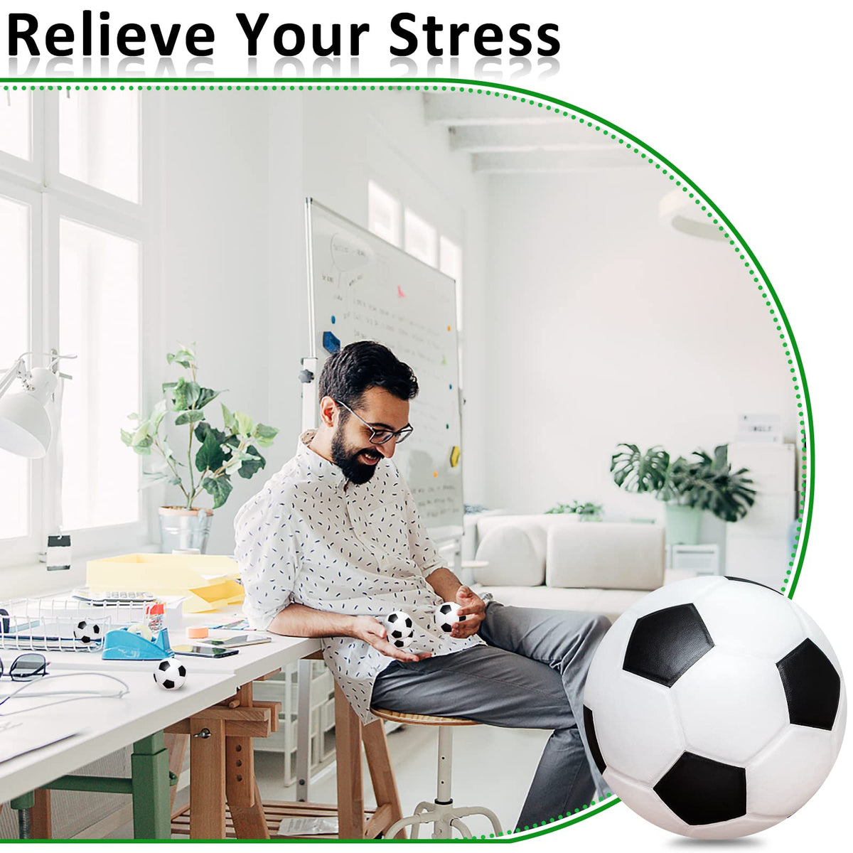 Oleitodh mini soccer balls used as classroom decor and student prizes