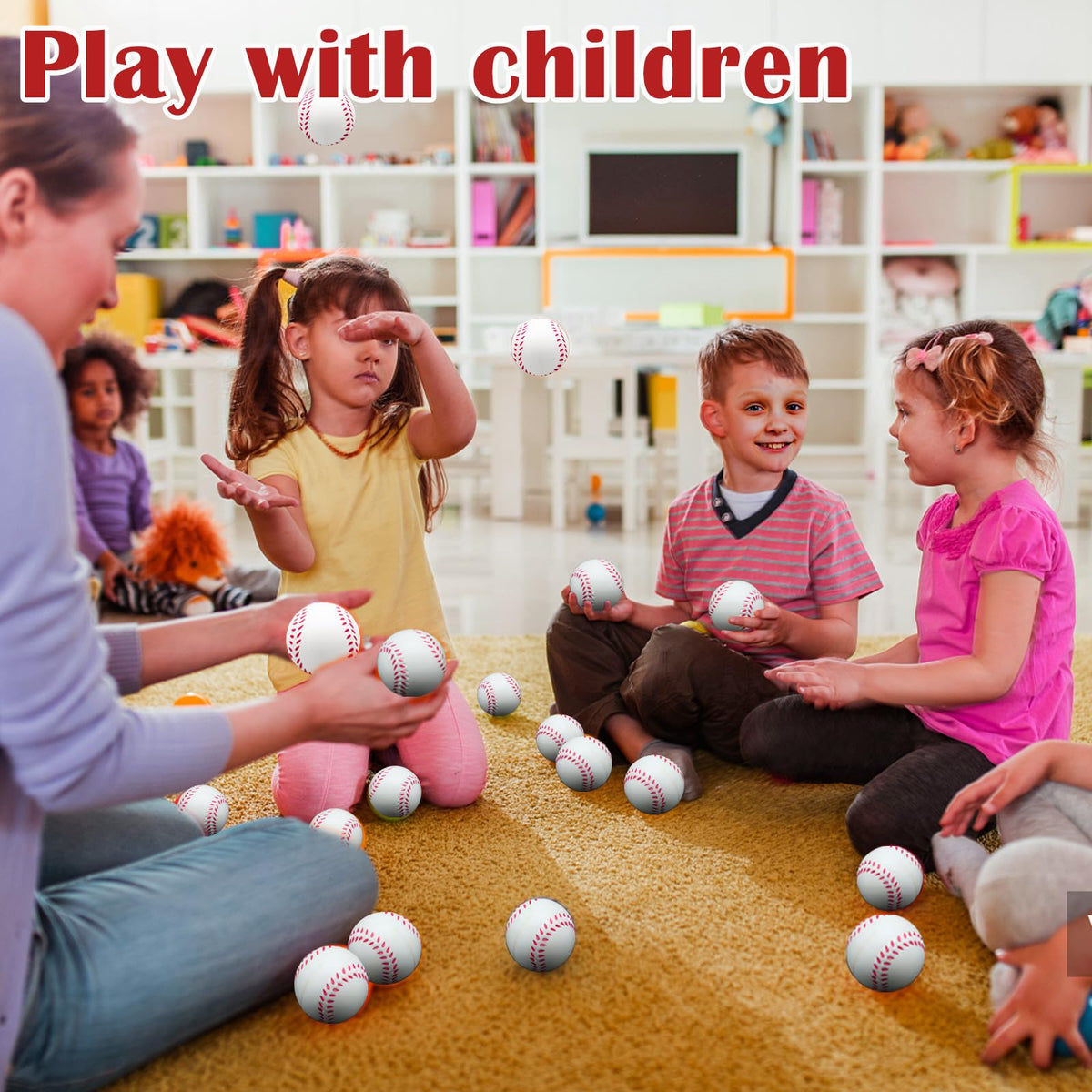 Oleitodh baseball-stress-ball for classroom prizes and school events.