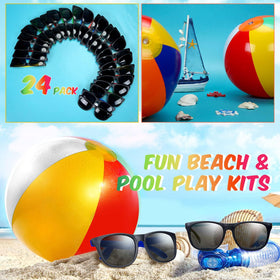 Oleitodh colorful beach balls in a vibrant bulk set.