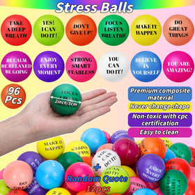 Oleitodh foam stress balls with 2.5-inch size ideal for desk stress relief.