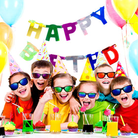Oleitodh colorful shades complement kids' outfits.