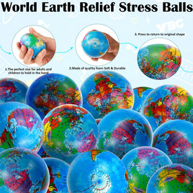 Oleitodh earth map ball close up showing continents for geography play