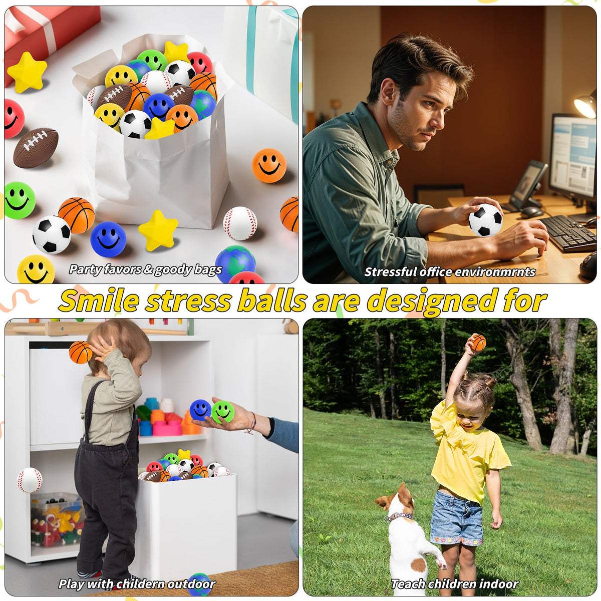 Oleitodh face stress ball close-up for sensory play and focus