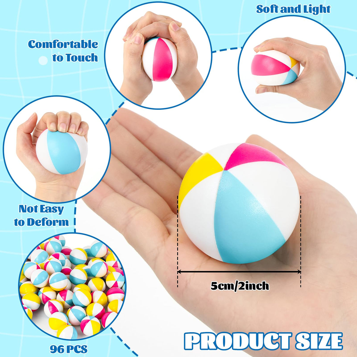 Oleitodh foam squeezy ball is soft and elastic for indoor or outdoor fun