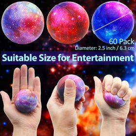 Oleitodh Galaxy Stress Ball, 2.5-inch diameter, ideal for desk focus.