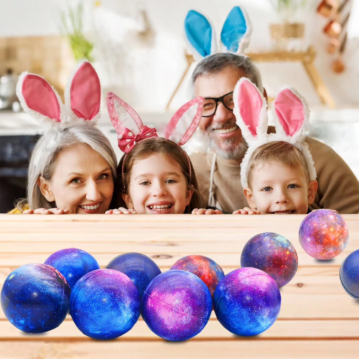 Oleitodh Galaxy Stress Ball durable foam, quick rebound.