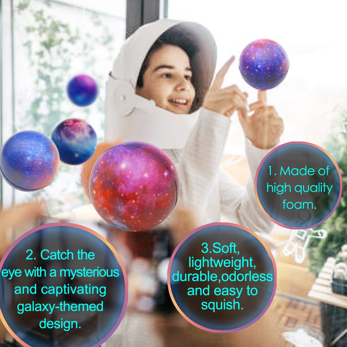 Oleitodh Galaxy Stress Ball as party favors for events.