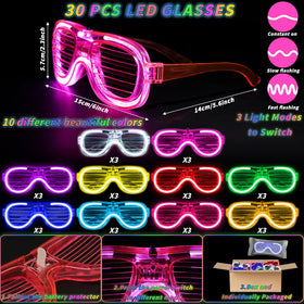 Oleitodh glow glasses green add vibrant color to events and group photos.