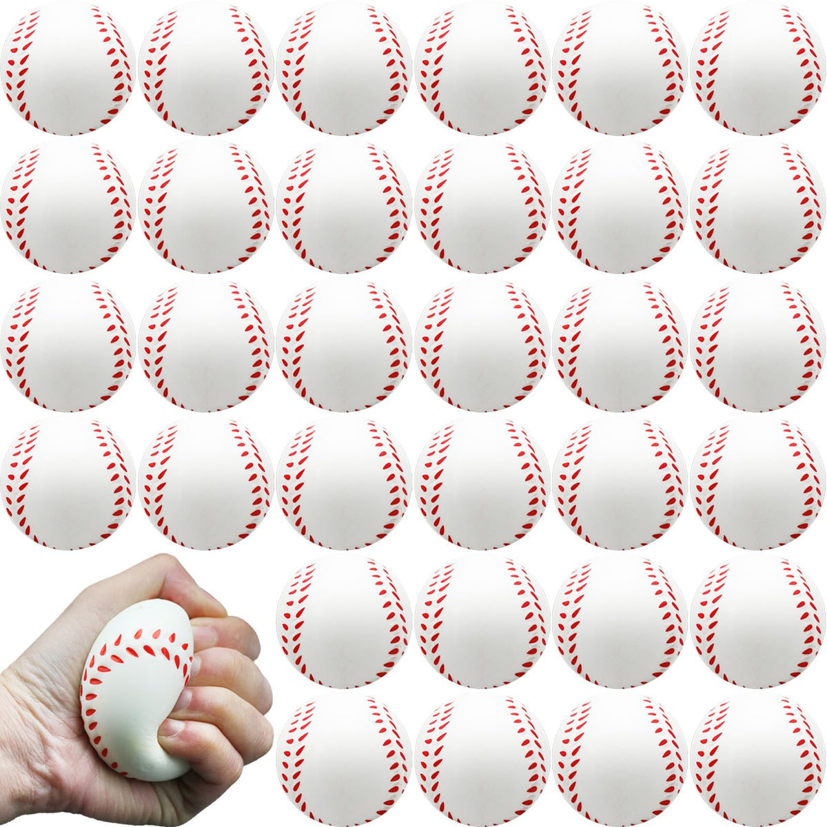 Oleitodh mini baseball stress balls for Easter, Halloween, and birthday goodie bags.