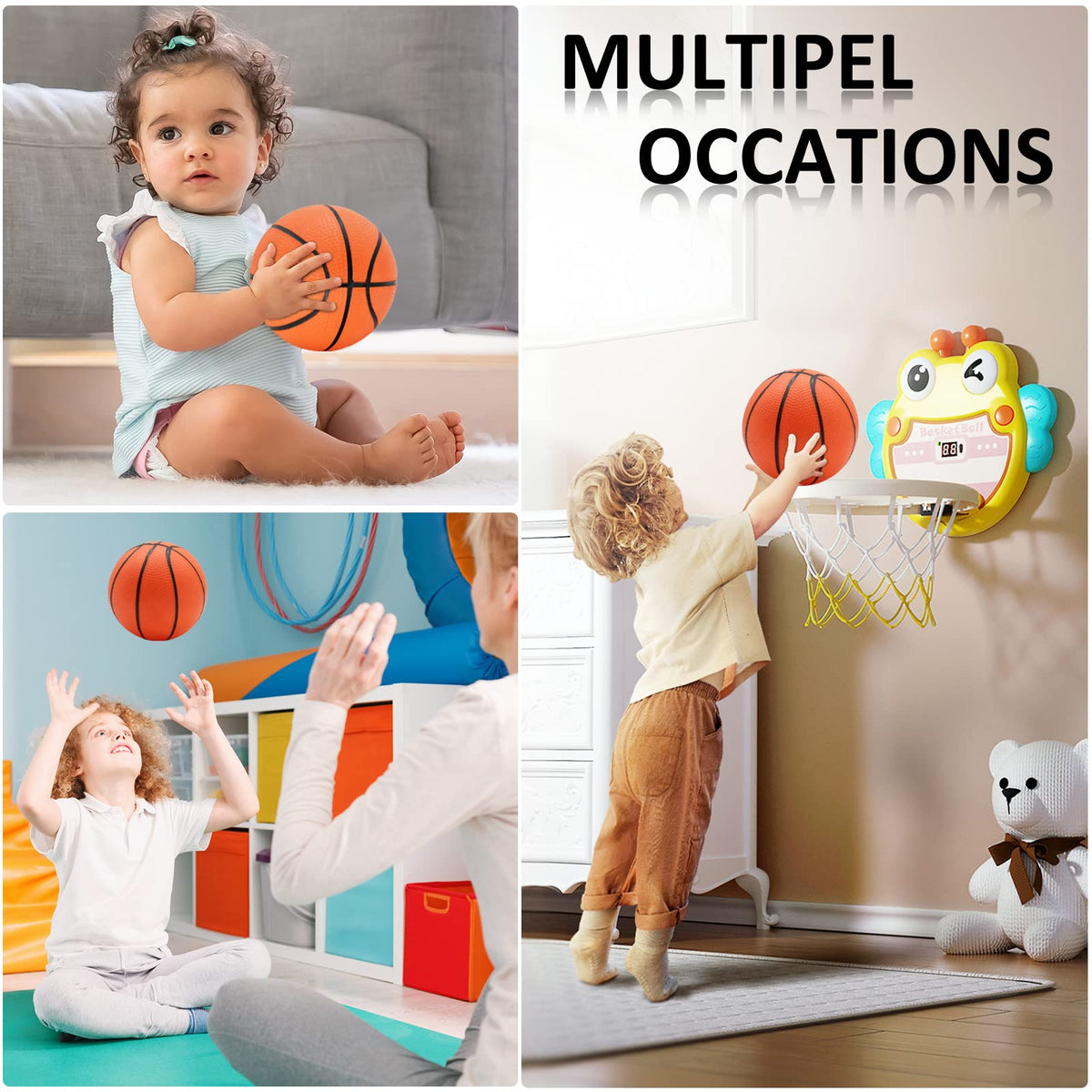 Oleitodh kid-parent party favor mini basketballs offer engaging activity for weekend gatherings.