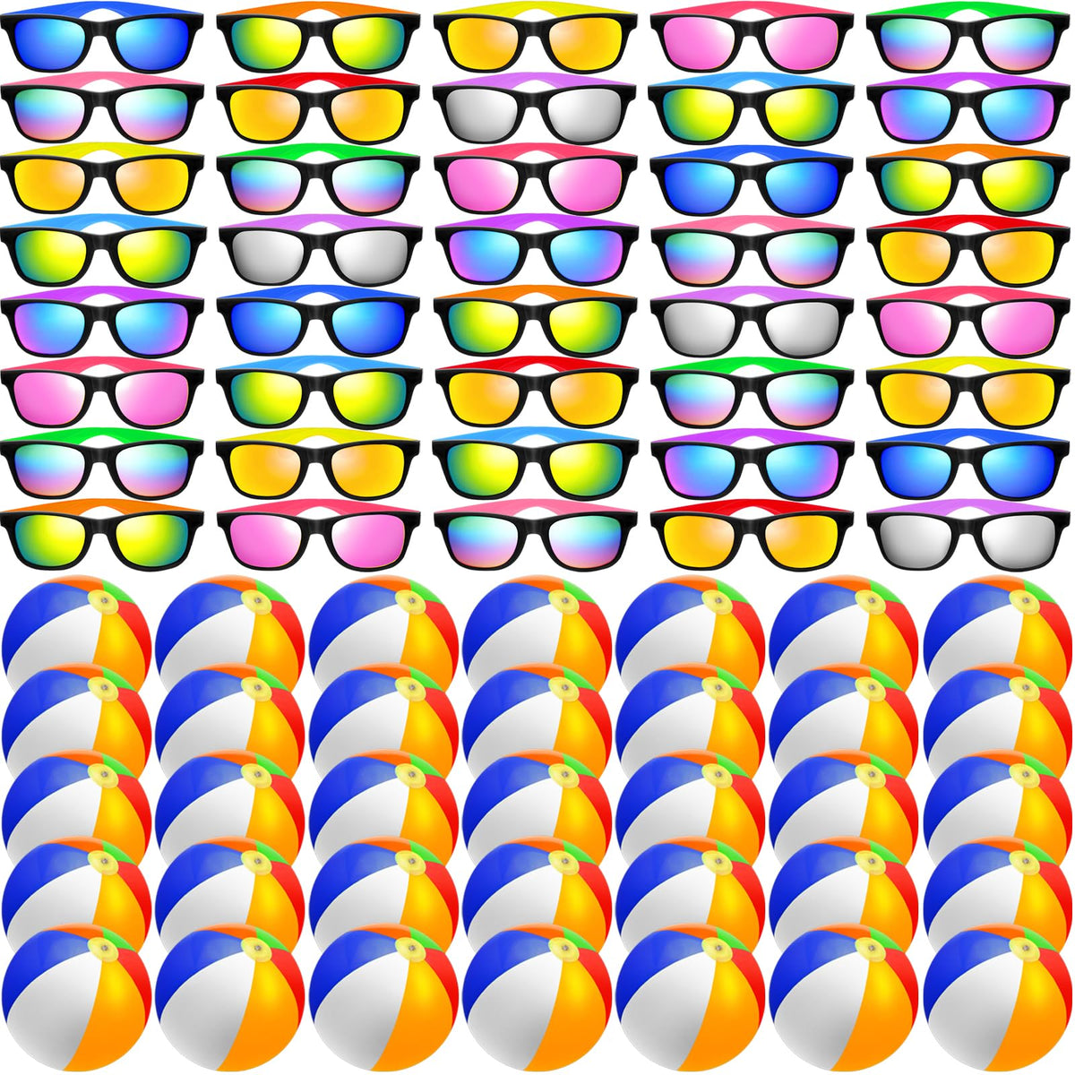 Oleitodh kids sunglasses bulk pack front view for sunny parties
