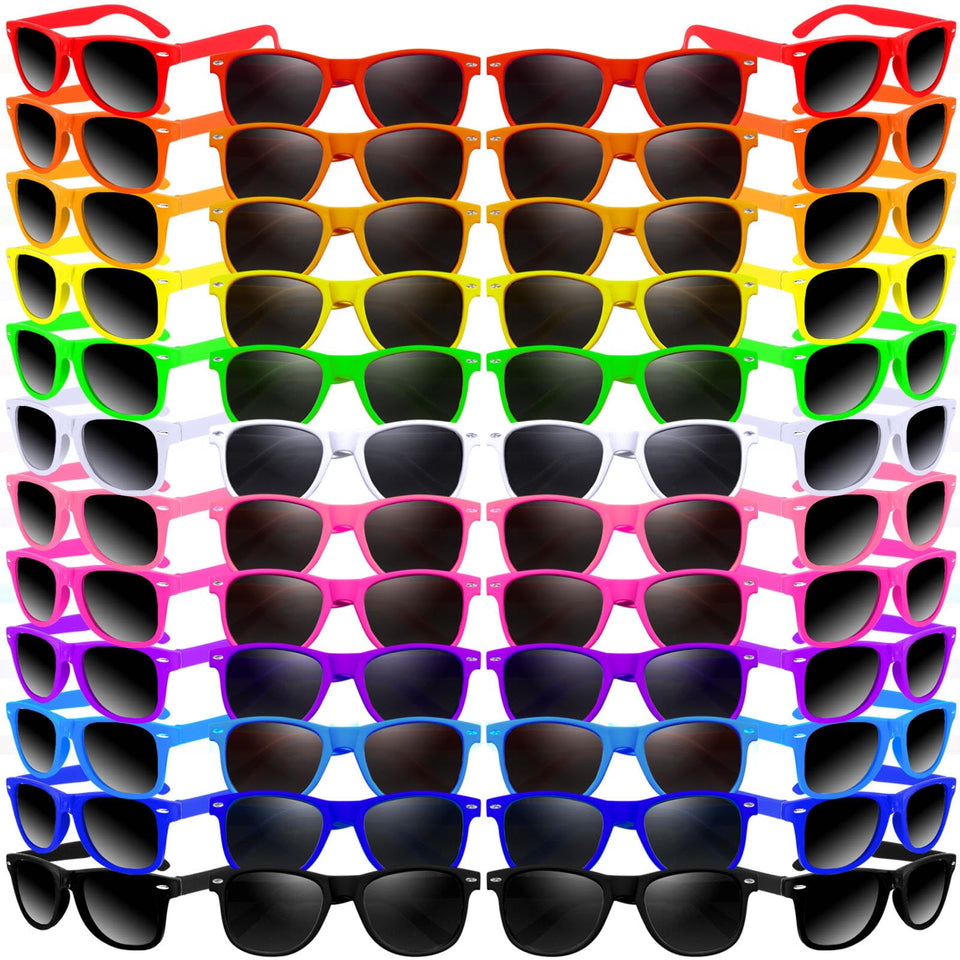 Oleitodh kids neon sunglasses in bright colors for party looks