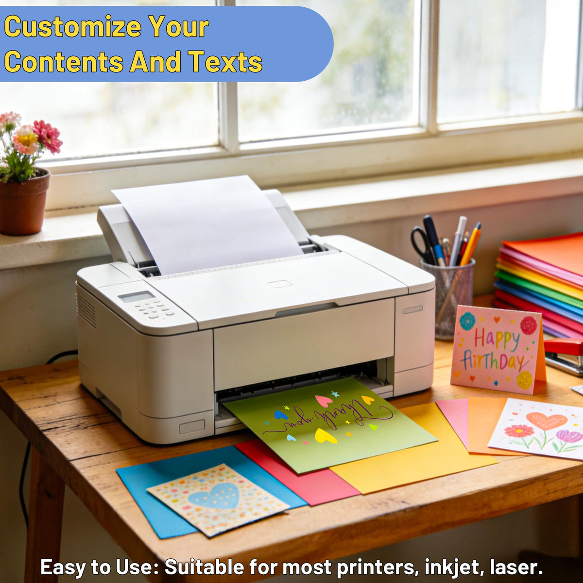 Oleitodh layering and embossing capable paper for professional accents